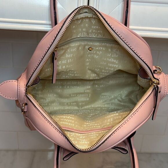 Kate Spade Montrose Avenue Leeland Bow Leather Convertible Satchel Shoulder Bag - Picture 12 of 16